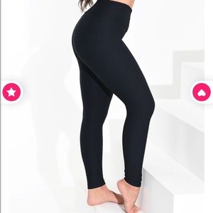 Booty by Brabants croco skin leggings, Black